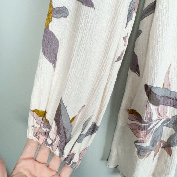 FREE PEOPLE | Tree Swing Long Sleeve Boho Tunic Dress Floral Women’s Size XS - Picture 5 of 12